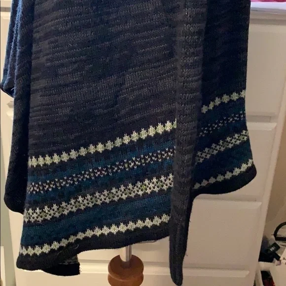 AB Studio cardigan sweater with draped front, Med - Picture 4 of 10